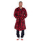 Snuggs Blanket Robe Red Checkered